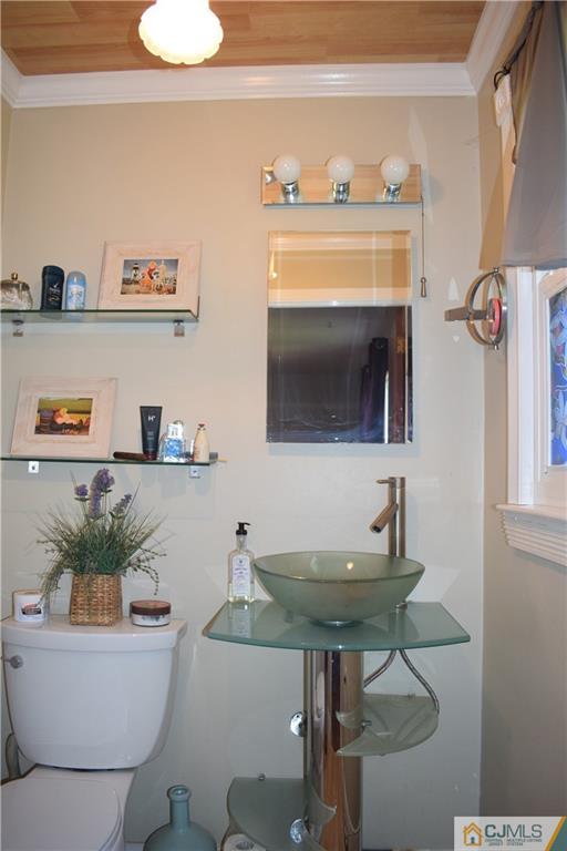 275 Friendship Road Cranbury, NJ 08512 - Photo 17 of 23 a bathroom with a toilet a sink and a mirror