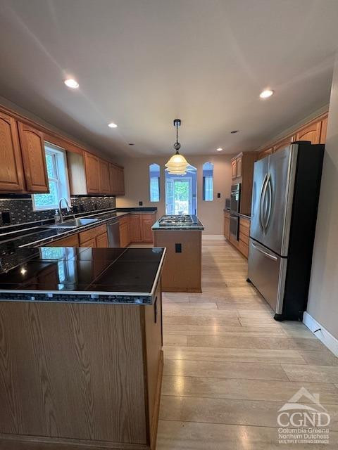 114 La Corte Road Catskill, NY 12414 - Photo 6 of 29 a kitchen with stainless steel appliances granite countertop a refrigerator a sink a stove and a refrigerator