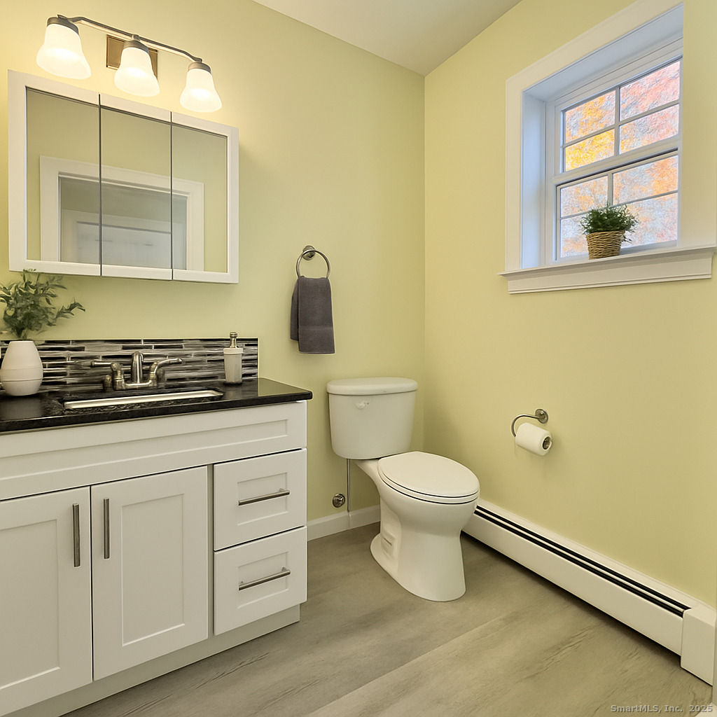 109 Winterberry Way Torrington, CT 06790 - Photo 14 of 22 a bathroom with a toilet a sink a vanity and mirror