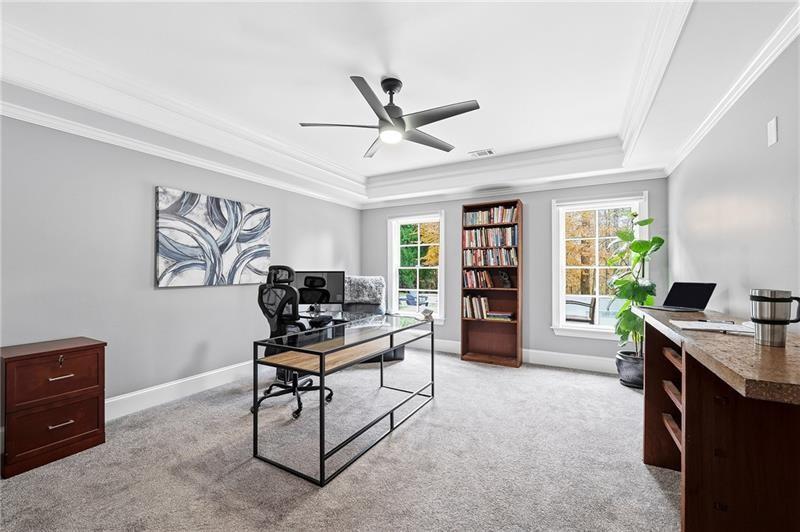 170 Golf Link View Milton, GA 30004 - Photo 44 of 54 a view of a workspace with furniture and a window