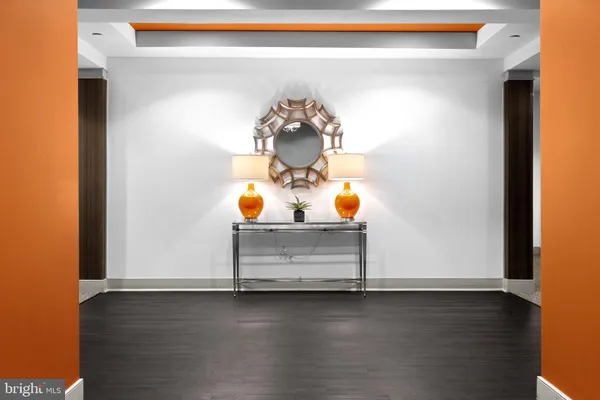 a front view of a multi story building