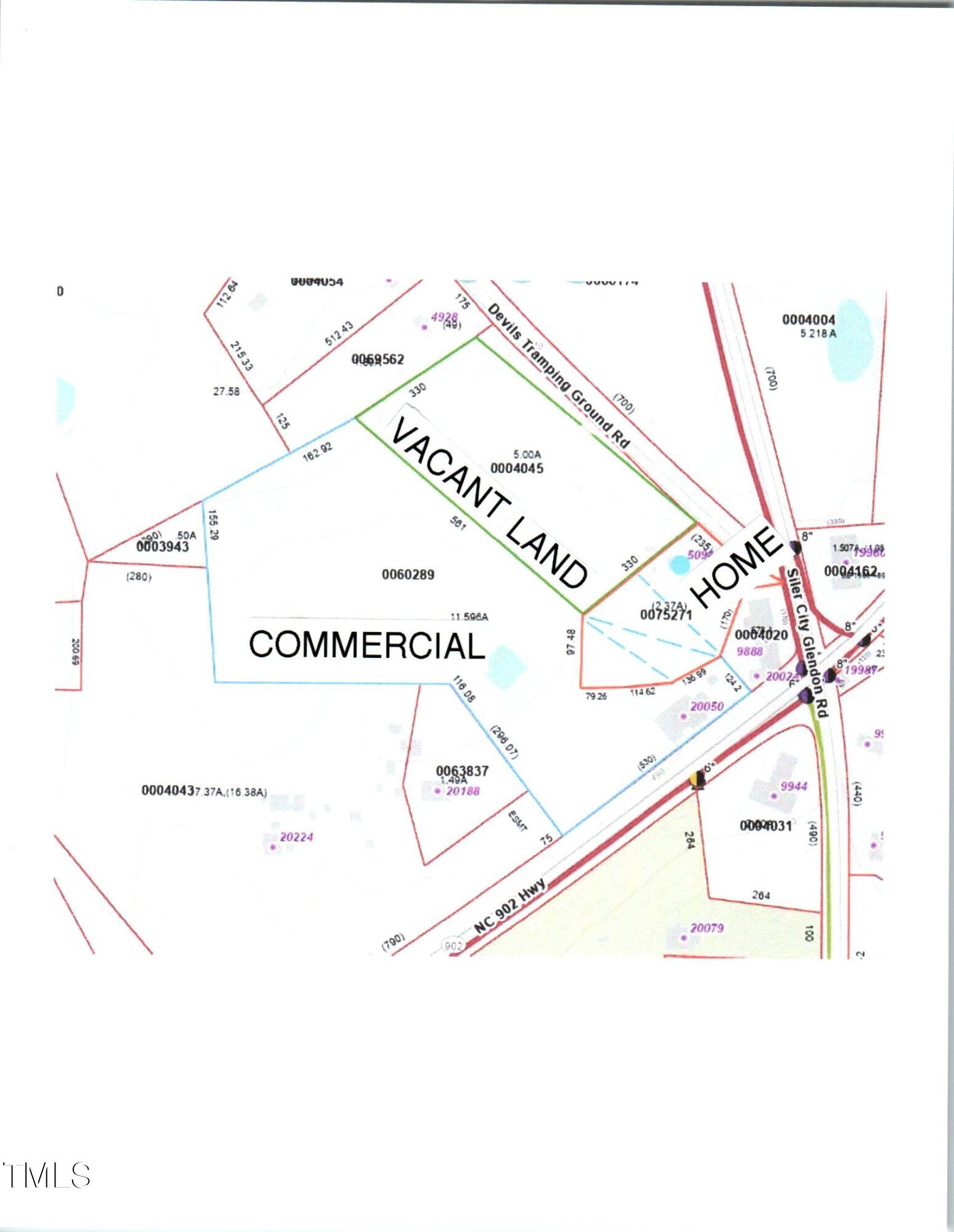 0 Devils Tramping Ground Road Bear Creek, NC 27207 - Photo 6 of 6 MAP JPEG BEAR CREEK PROPERTIES 3