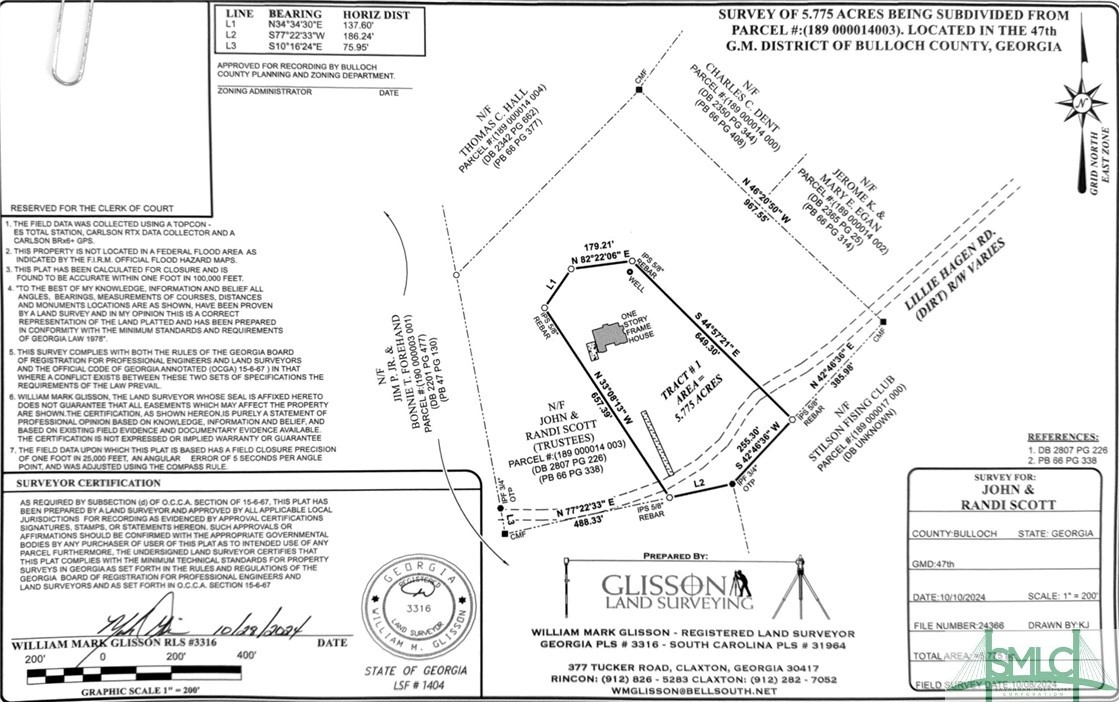 1495 Lillie Hagan Road Brooklet, GA 30415 - Photo 11 of 50 New Survey