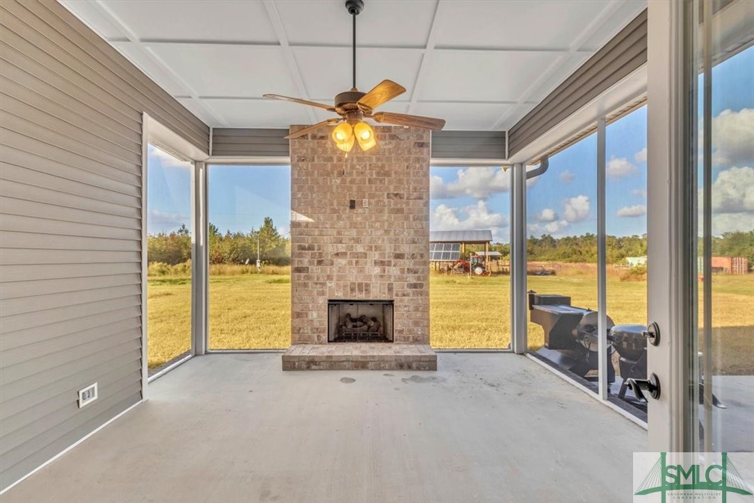 1495 Lillie Hagan Road Brooklet, GA 30415 - Photo 9 of 50 Screened Patio