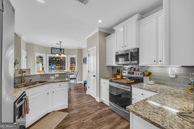 a view of a storage and utility room