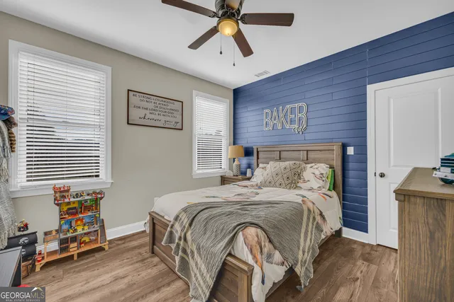 a backyard of a house with outdoor seating