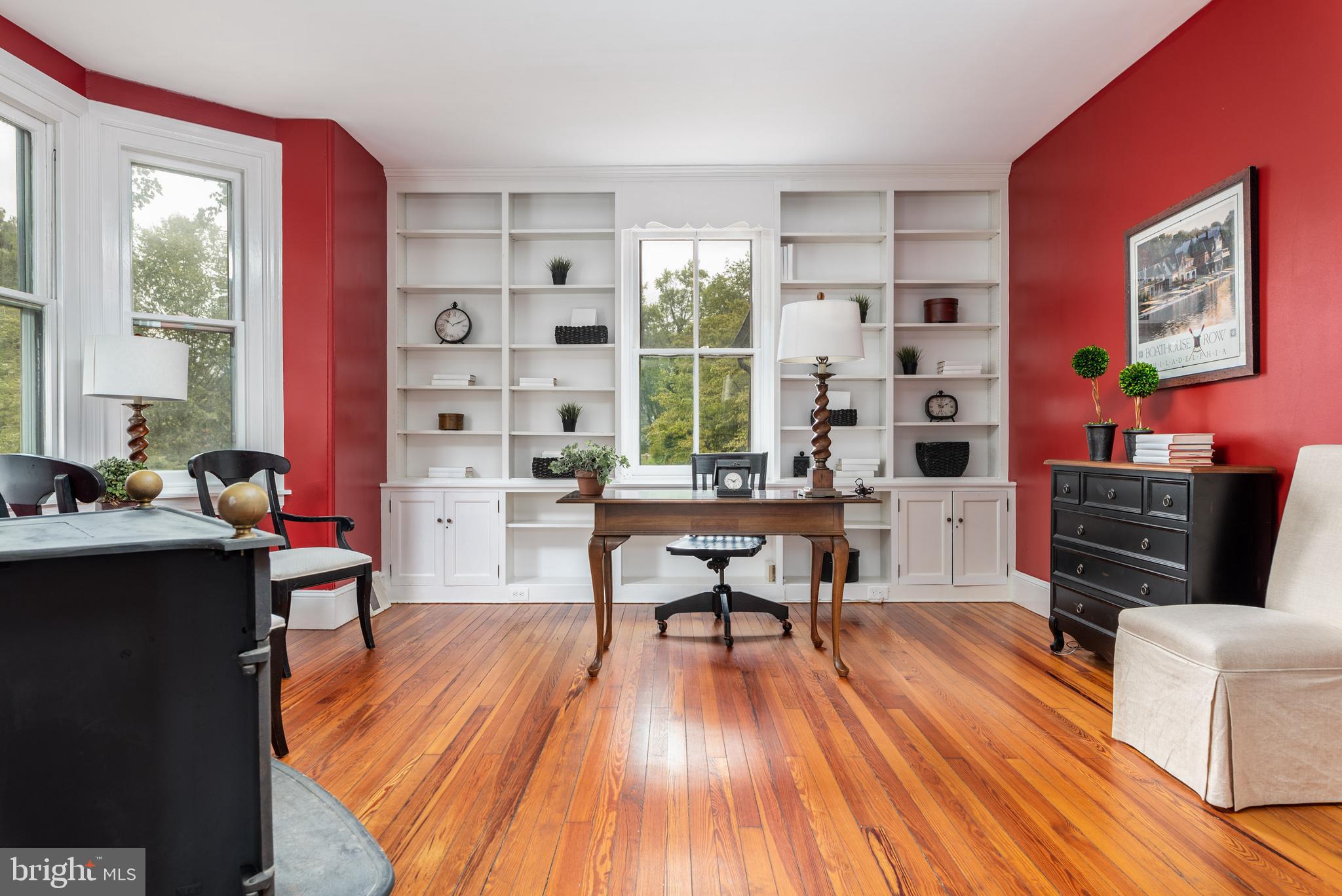938 Summit Road Narberth, PA 19072 - Photo 11 of 60 Study/Office Built-ins
