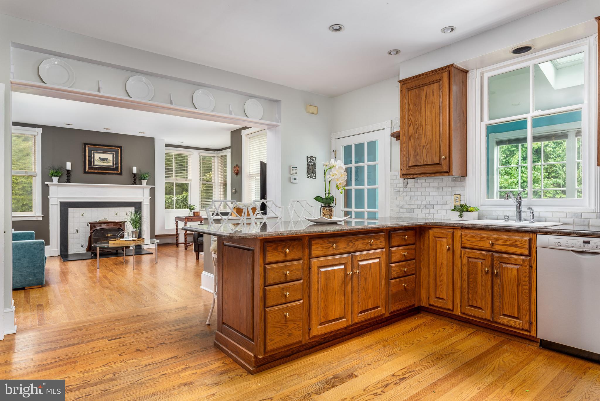 938 Summit Road Narberth, PA 19072 - Photo 14 of 60 Kitchen Open to Family Room