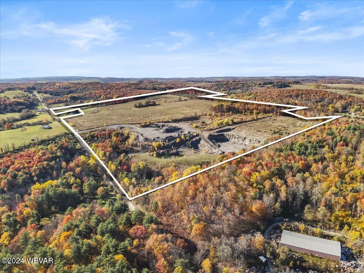 426 Cheney Road Columbia Cross Roads, PA 16914 - Photo 2 of 9 Aerial with property lines 2