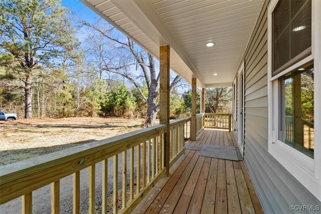 282 Stoney Point Road Cumberland, VA 23040 - Photo 3 of 25 View of wooden deck