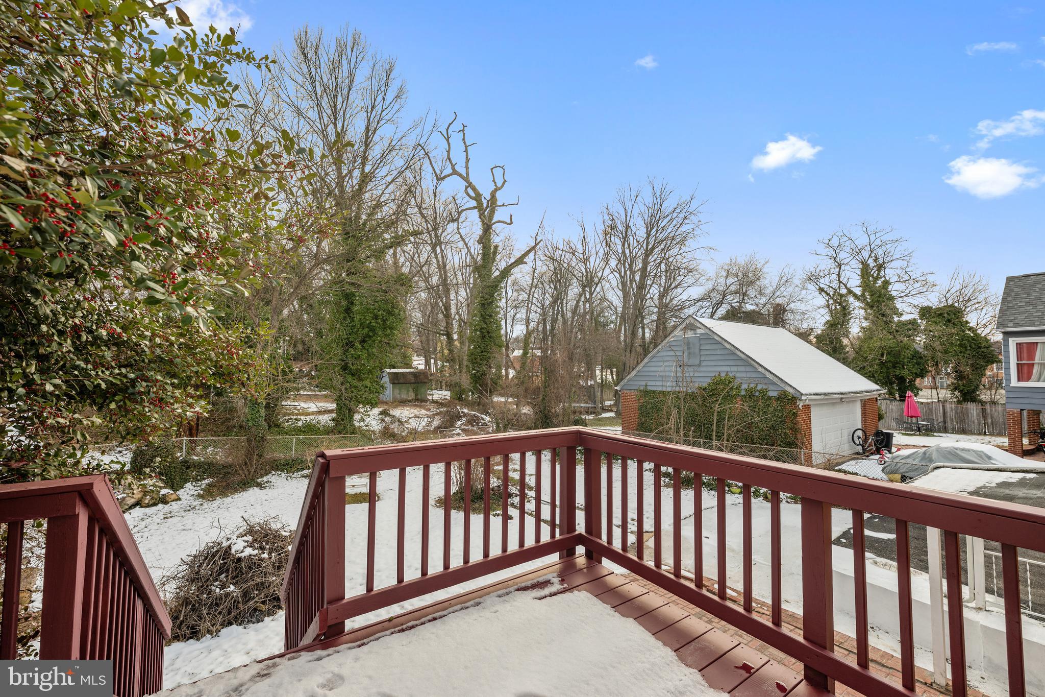 6439 Bock Road Oxon Hill, MD 20745 - Photo 33 of 38 a view of a wooden fence and trees around
