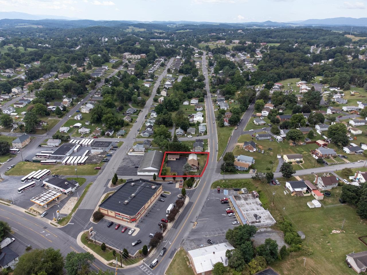 2408 Cedar Street Staunton, VA 24401 - Photo 47 of 54 an aerial view of a city with lots of residential buildings