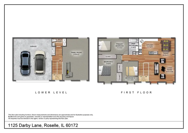 $415,000 | 1125 Darby Lane, Roselle, IL 60172