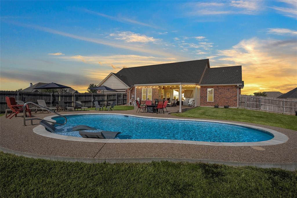 1420 Hoosier Park Robinson, TX 76706 - Photo 31 of 40 View of pool featuring a patio area and a fenced backyard