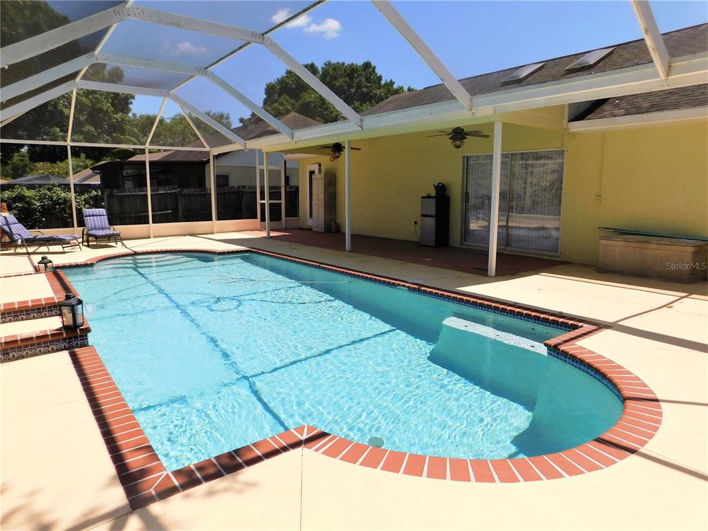 9353 Vía Segovia New Port Richey, FL 34655 - Photo 25 of 25 a view of a backyard with a patio