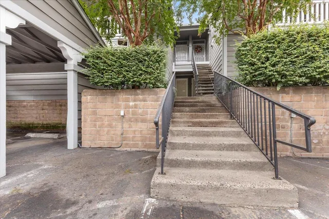 a view of a entrance of house