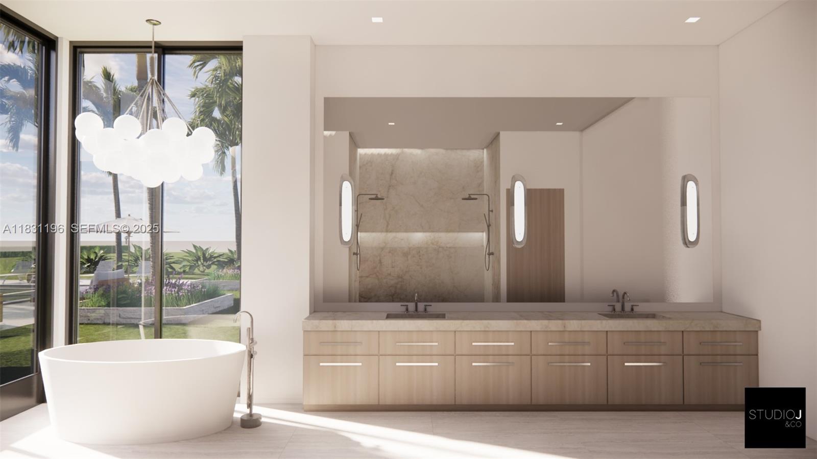 17025 Stratford Court Southwest Ranches, FL 33331 - Photo 12 of 17 a spacious bathroom with a tub sink and mirror