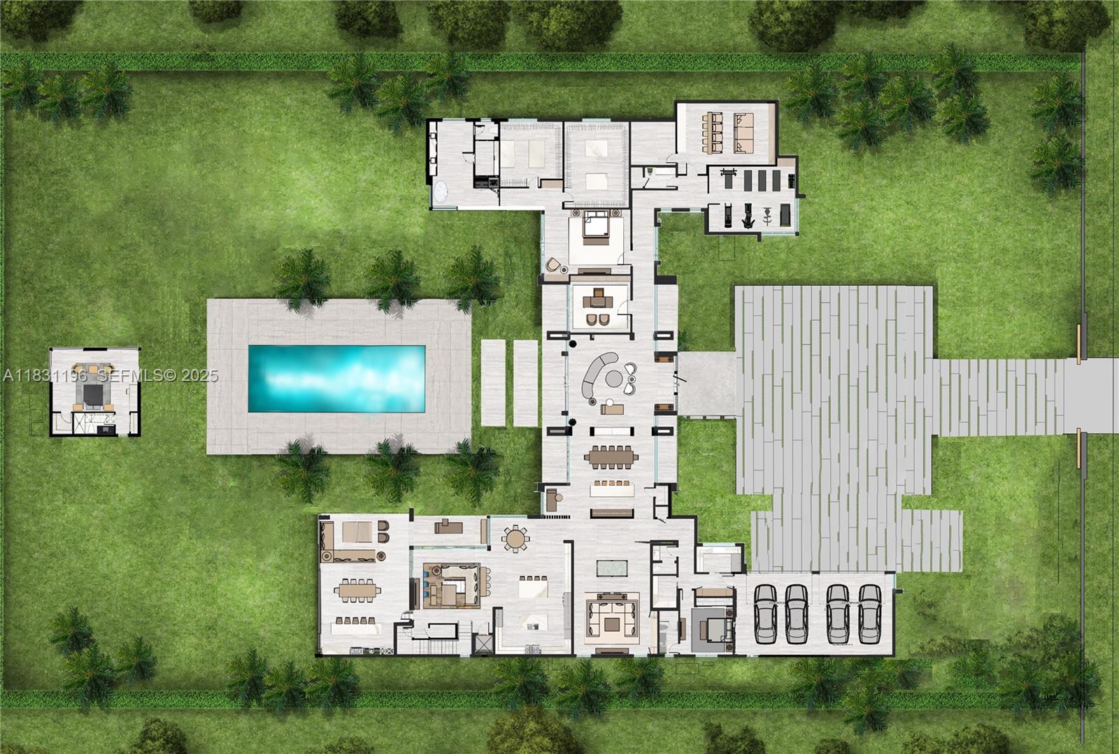 17025 Stratford Court Southwest Ranches, FL 33331 - Photo 7 of 17 a view of building with garden