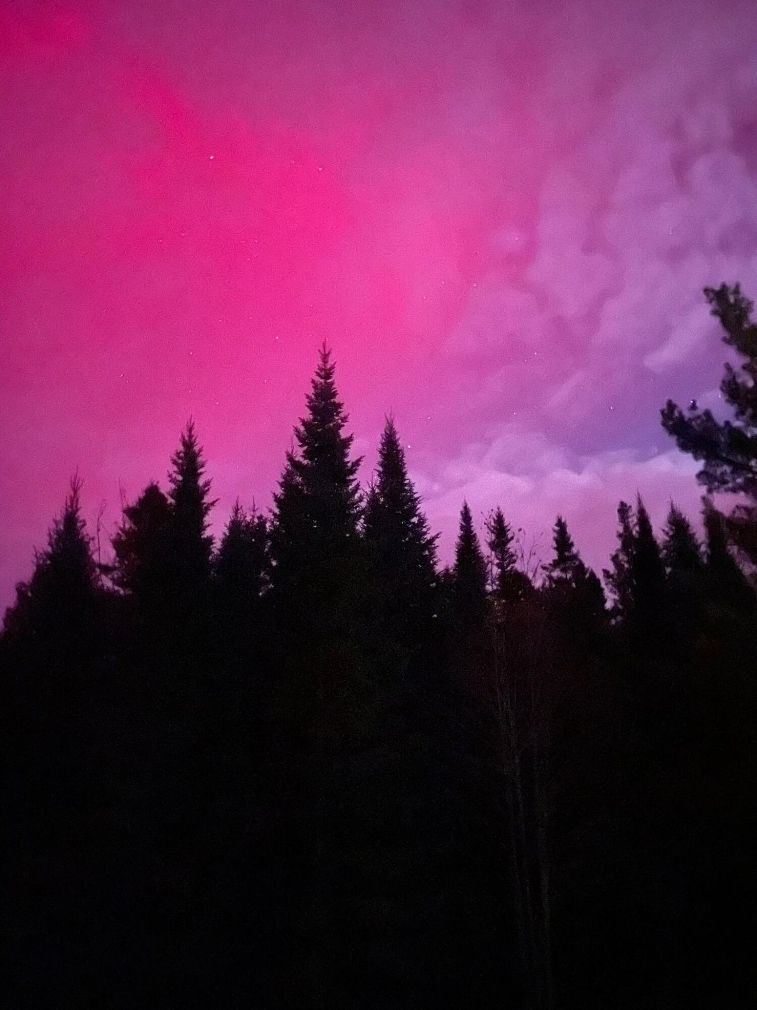 170 Partridge Cove Road Lamoine, ME 04605 - Photo 40 of 43 Northern Lights from back deck