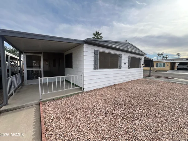 a view of front door