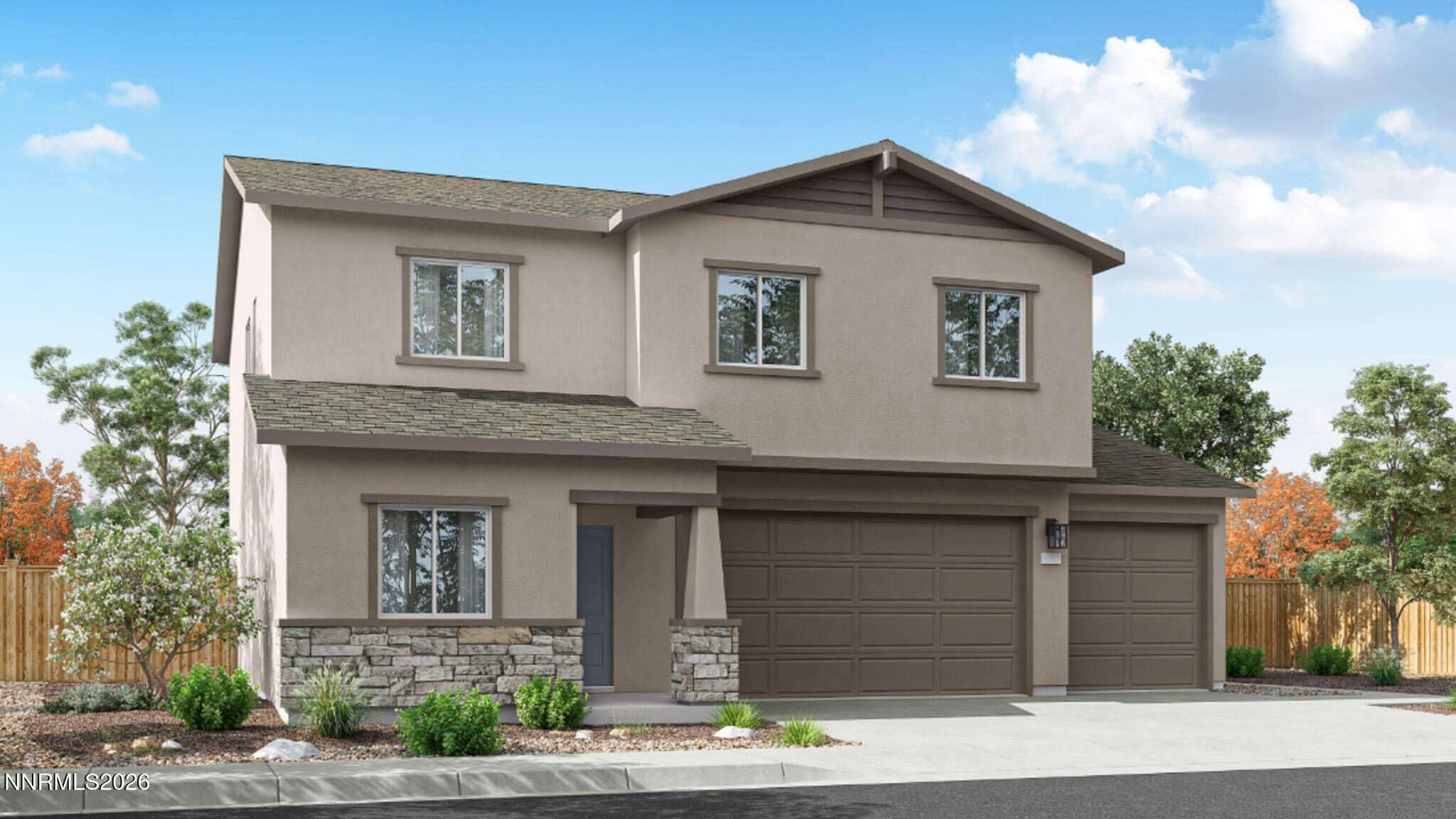 655 Fraser Loop Dayton, NV 89403 - Photo 1 of 3 a front view of a house with garage