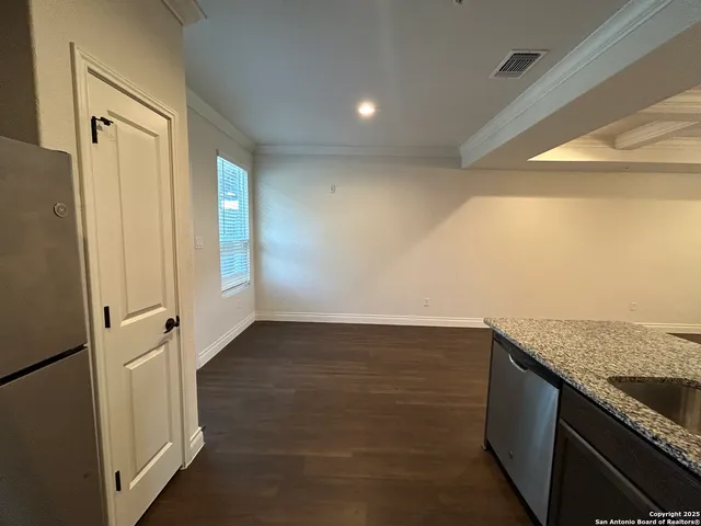 a view of an empty room