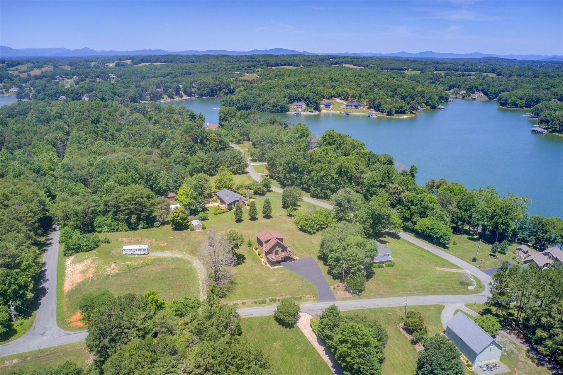 3499 Kemp Ford Road Union Hall, VA 24176 - Photo 5 of 52 an aerial view of residential houses with outdoor space and trees all around