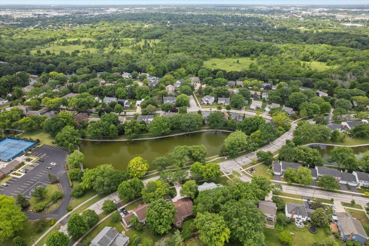 1105 West Bauer Road Naperville, IL 60563 - Photo 32 of 39 an aerial view of residential houses with outdoor space and trees
