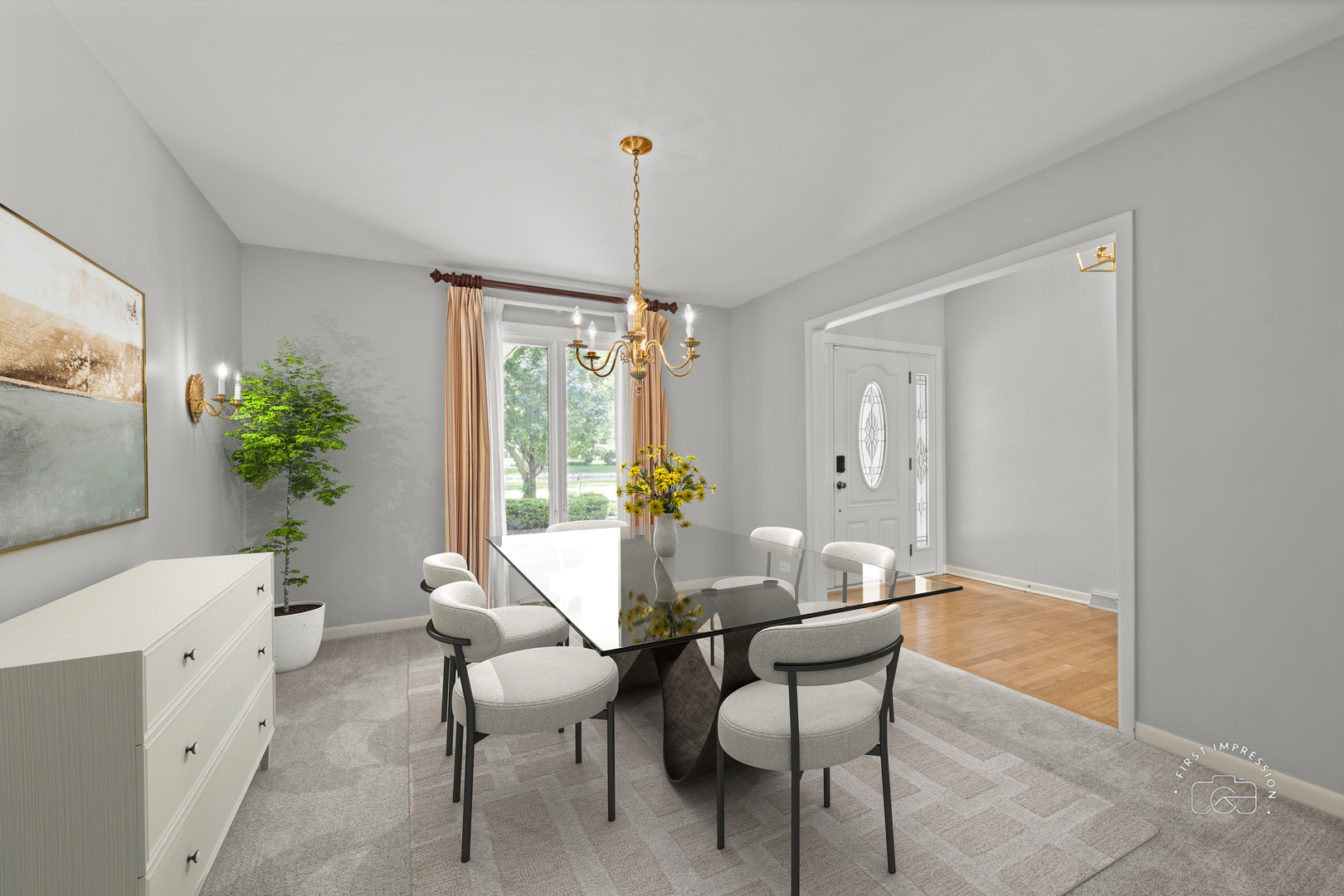 1105 West Bauer Road Naperville, IL 60563 - Photo 9 of 39 a dining room with furniture and window
