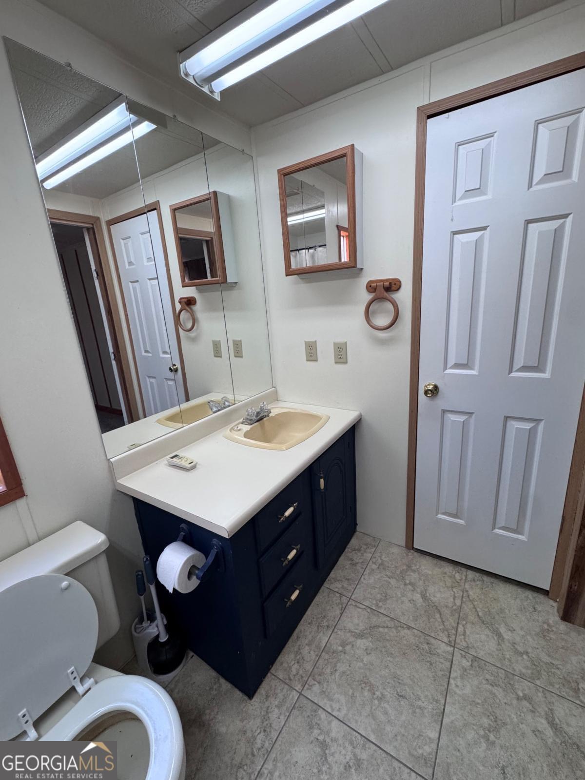 347 Benton Powell Road Uvalda, GA 30473 - Photo 26 of 39 a bathroom with a sink toilet and mirror