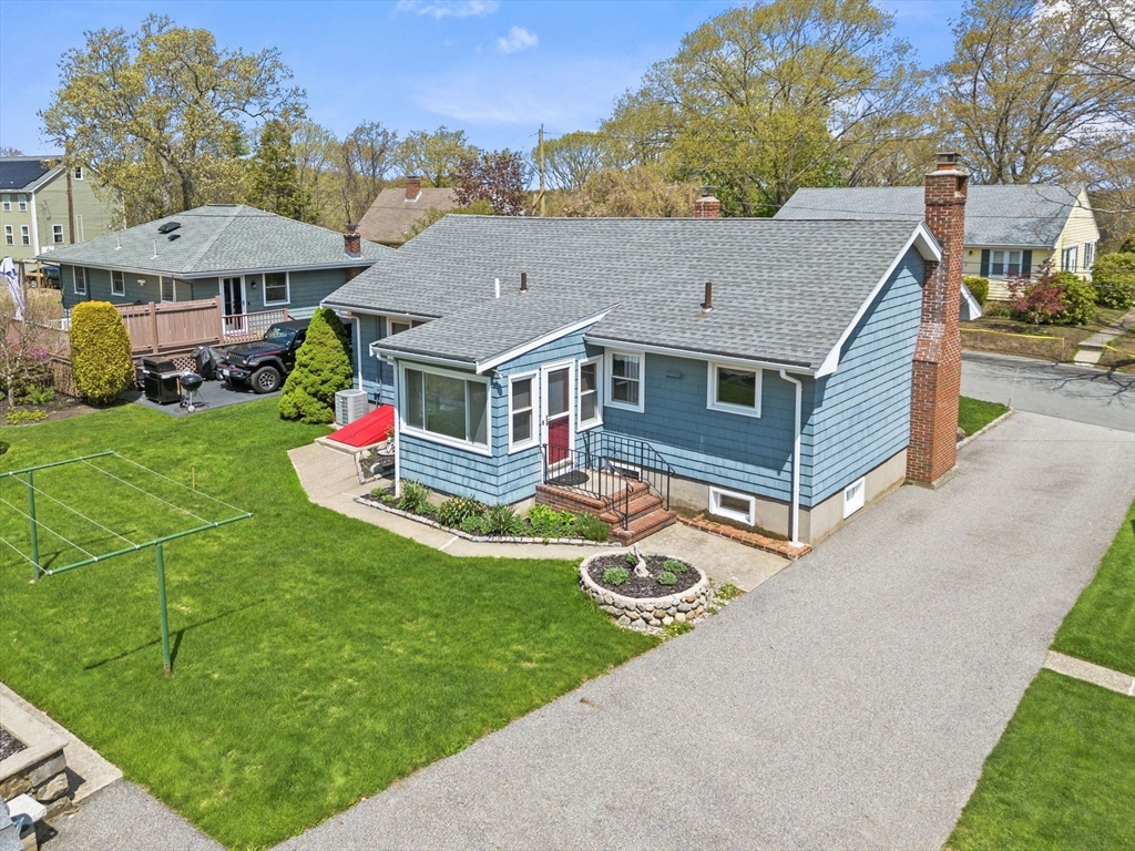 7 Cedarcrest Road Salem, MA 01970 - Photo 32 of 41 a aerial view of a house with swimming pool garden and patio