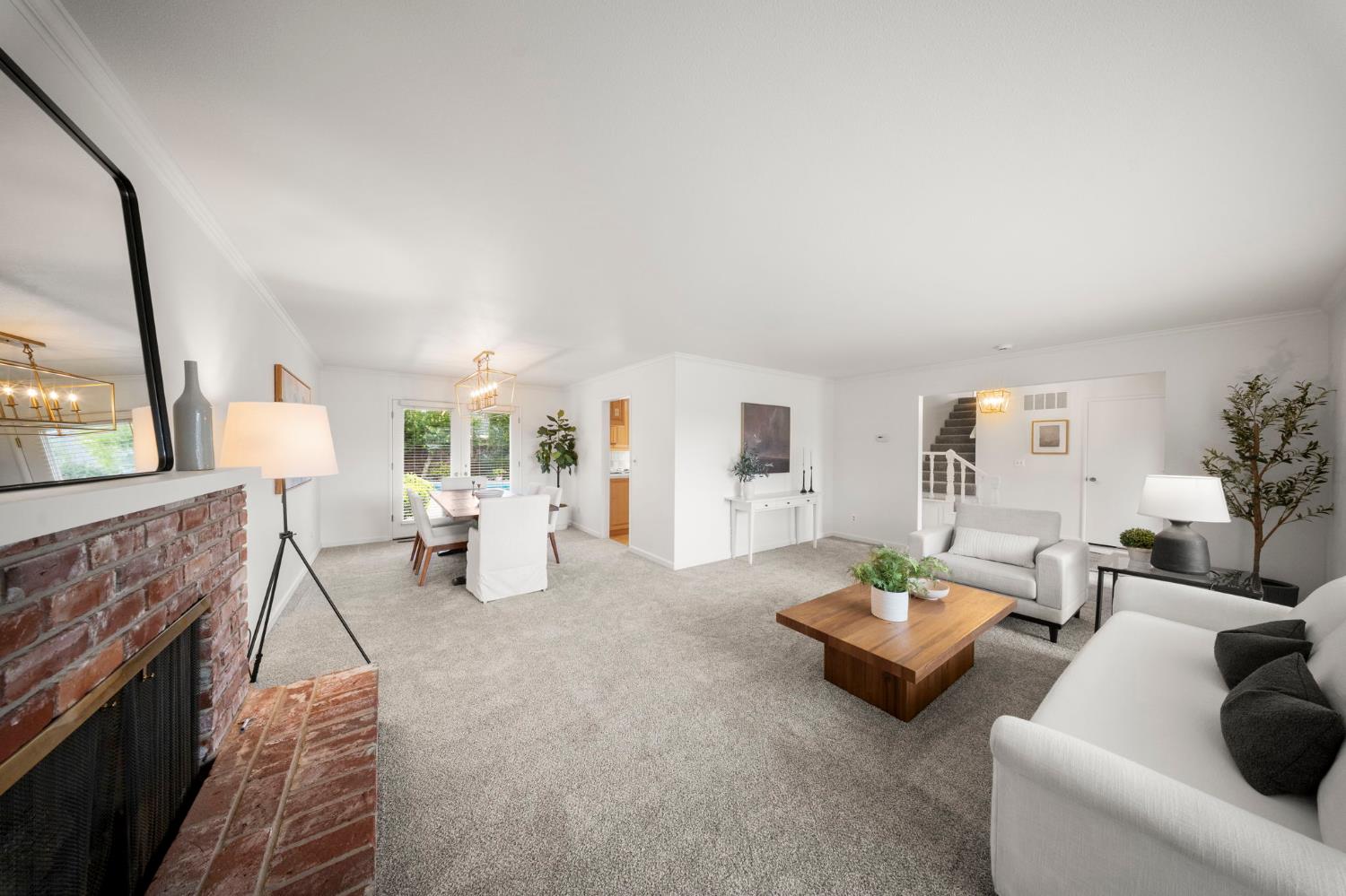 929 Terrace Place Modesto, CA 95350 - Photo 3 of 35 a living room with furniture and a fireplace