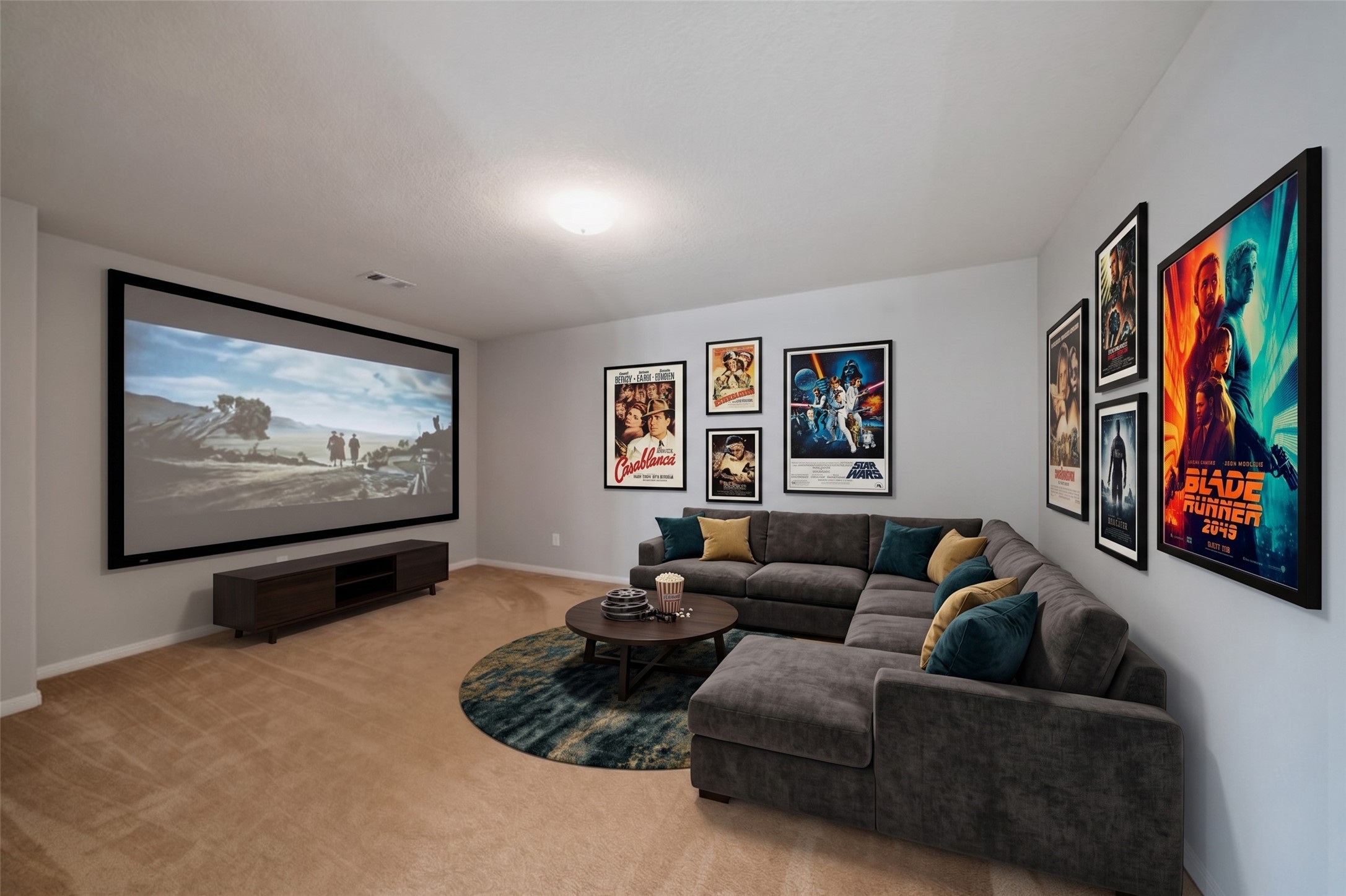 16820 Infield Court Conroe, TX 77385 - Photo 30 of 44 ANOTHER VERSION OF VIRTUALLY STAGED MEDIA ROOM