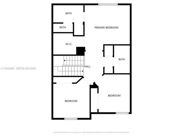 a picture of a bench in front of door