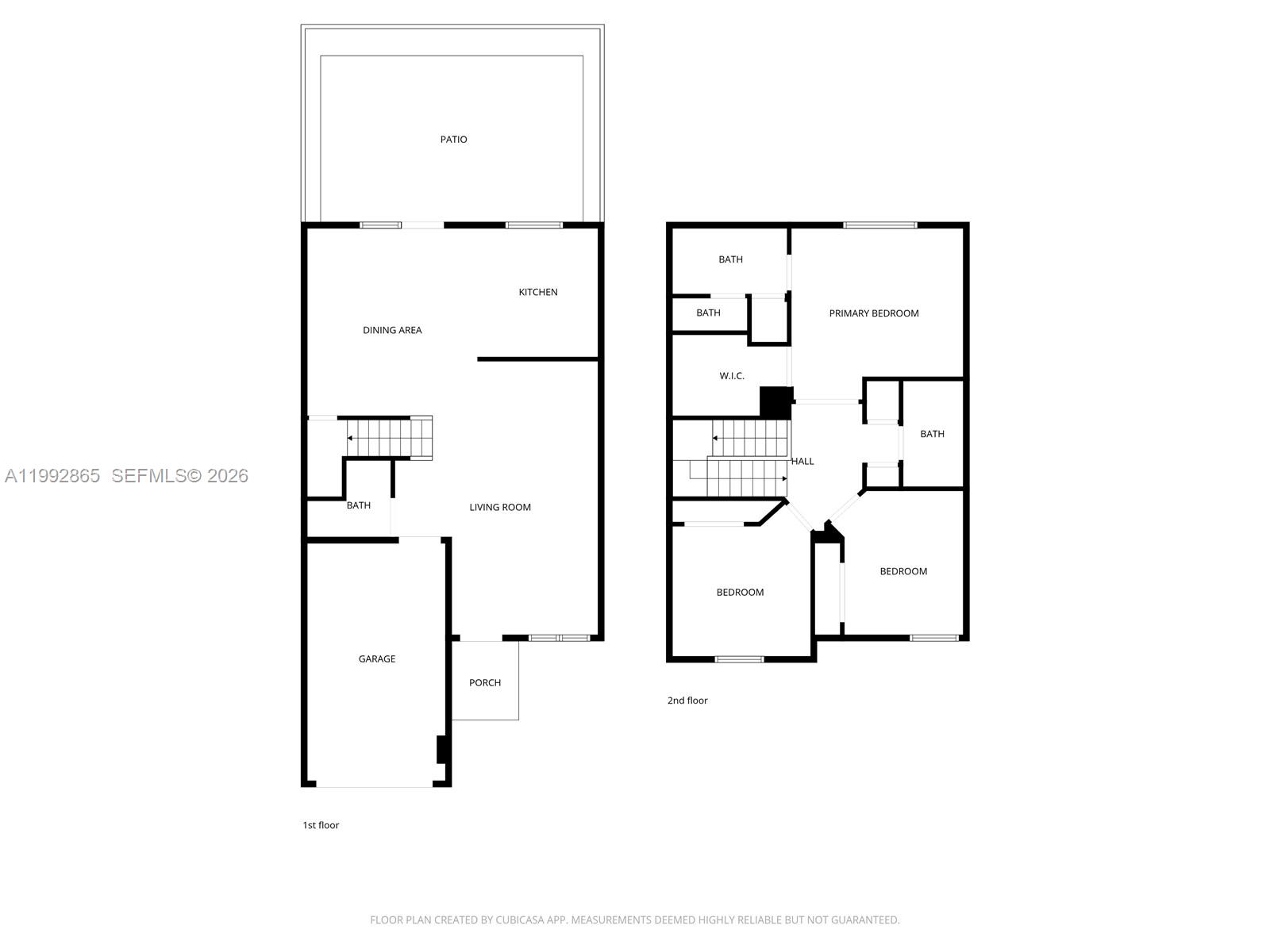 14738 Southwest 22nd Terrace Miami, FL 33185 - Photo 28 of 46 a picture of floor plan