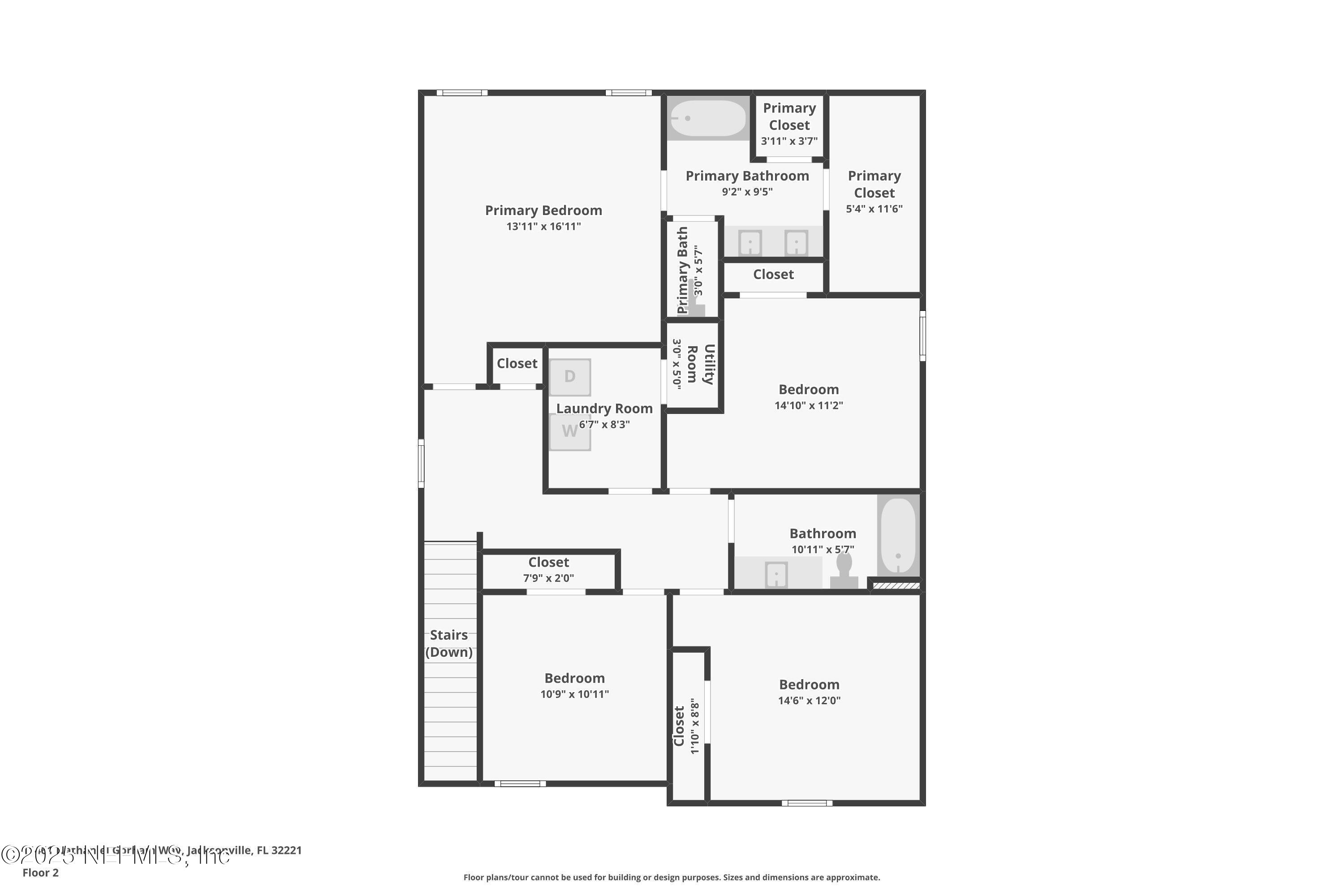 11461 Nathaniel Gorham Way Jacksonville, FL 32221 - Photo 41 of 42 a picture of a floor plan