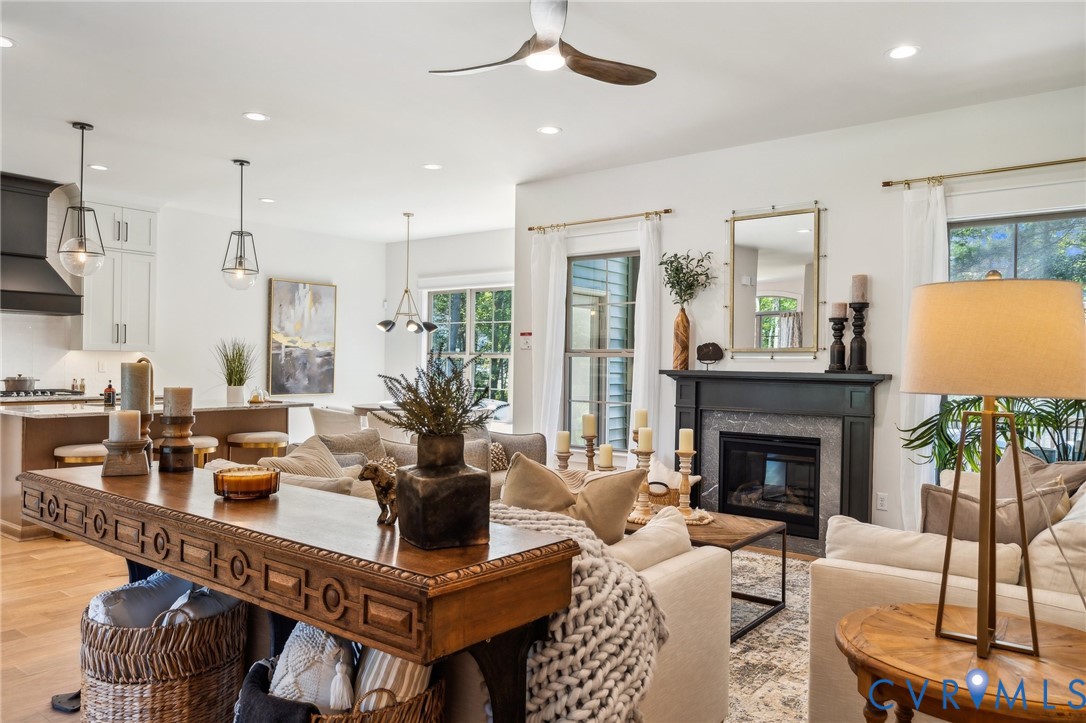 7751 Dandridge Drive Quinton, VA 23141 - Photo 10 of 19 a living room with fireplace furniture and a fireplace