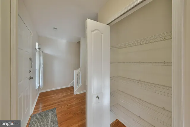 a view of walk in closet