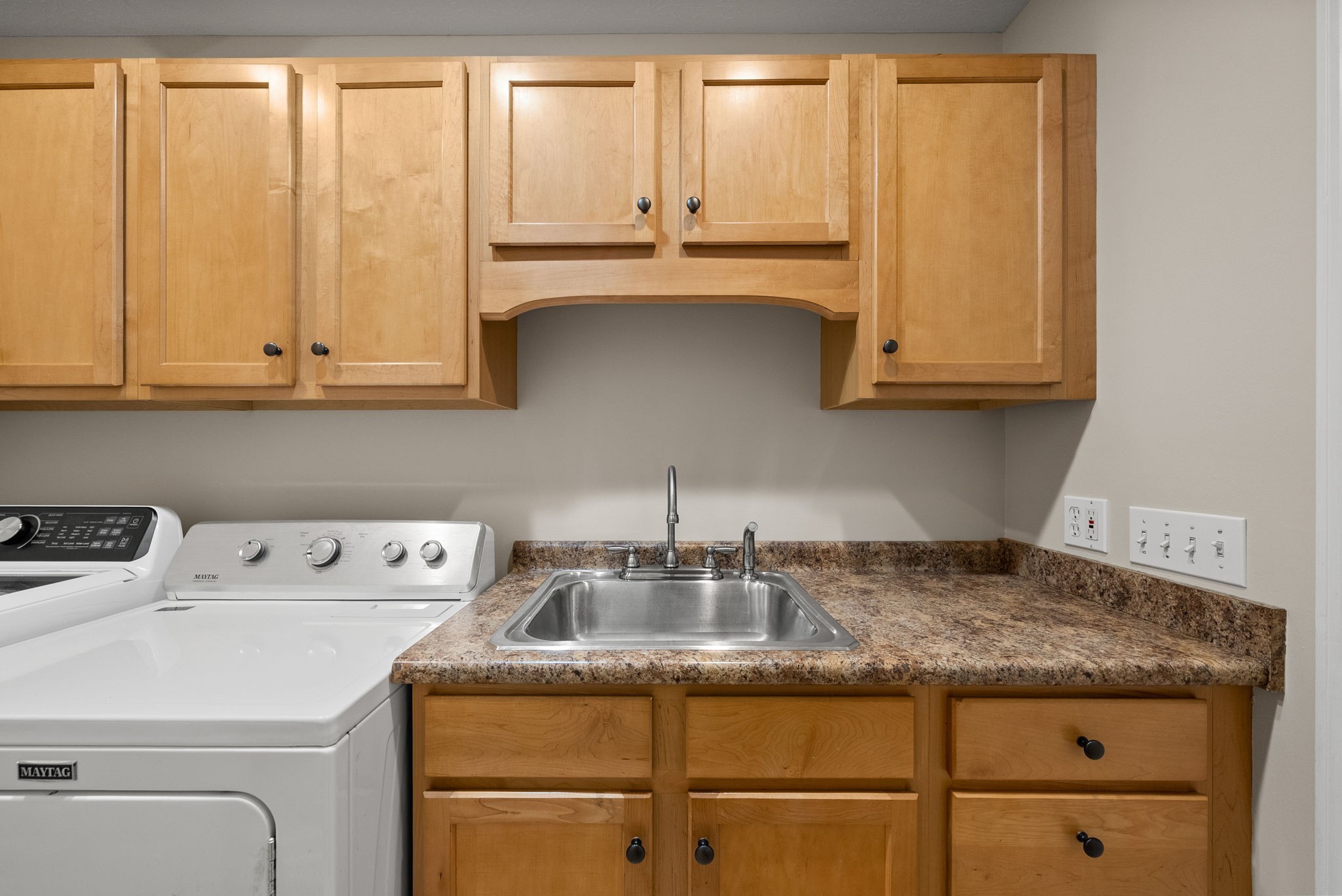 202 Partridge Point Cadiz, KY 42211 - Photo 33 of 100 a kitchen with granite countertop cabinets and utility