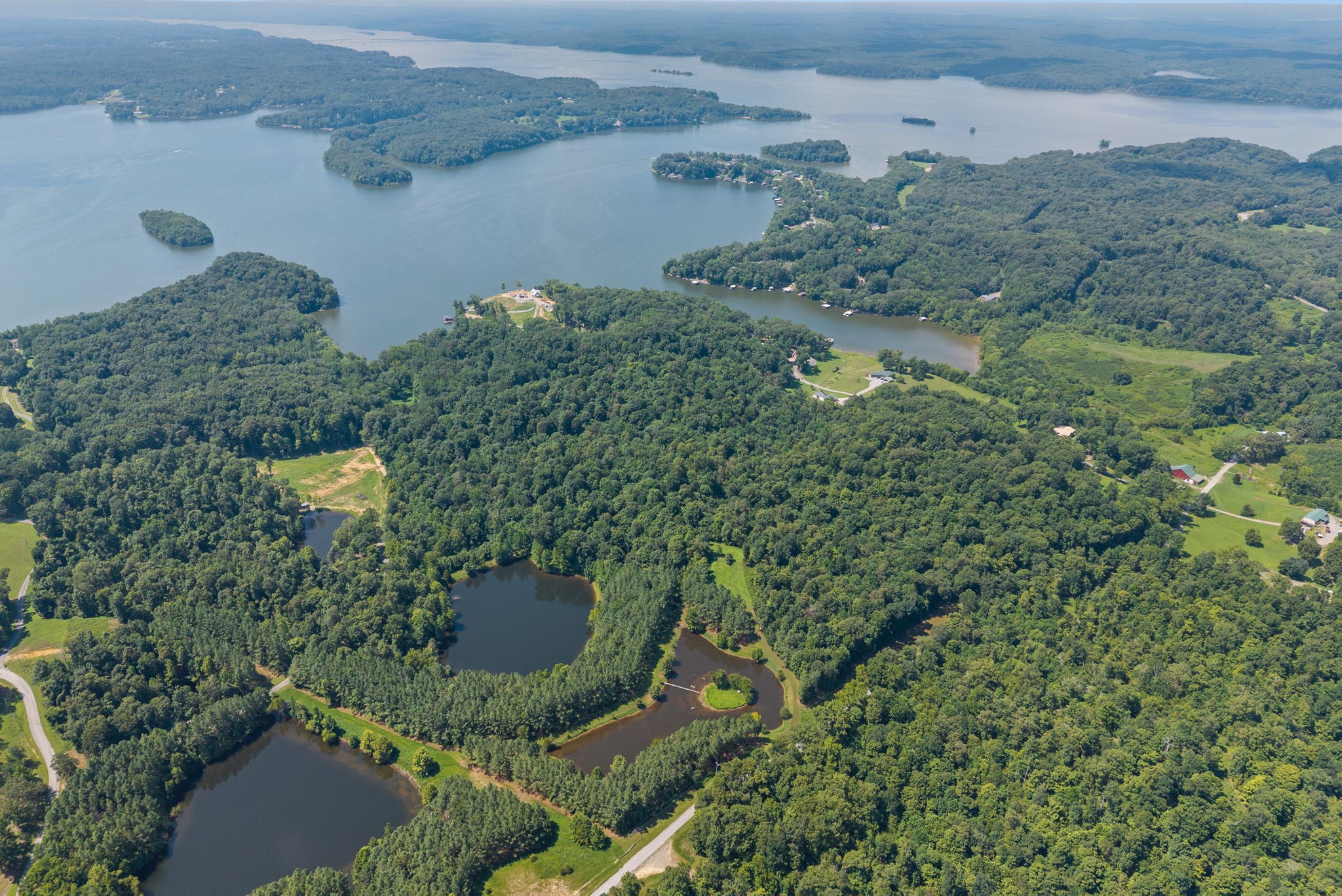 202 Partridge Point Cadiz, KY 42211 - Photo 72 of 100 an aerial view of a house with a yard