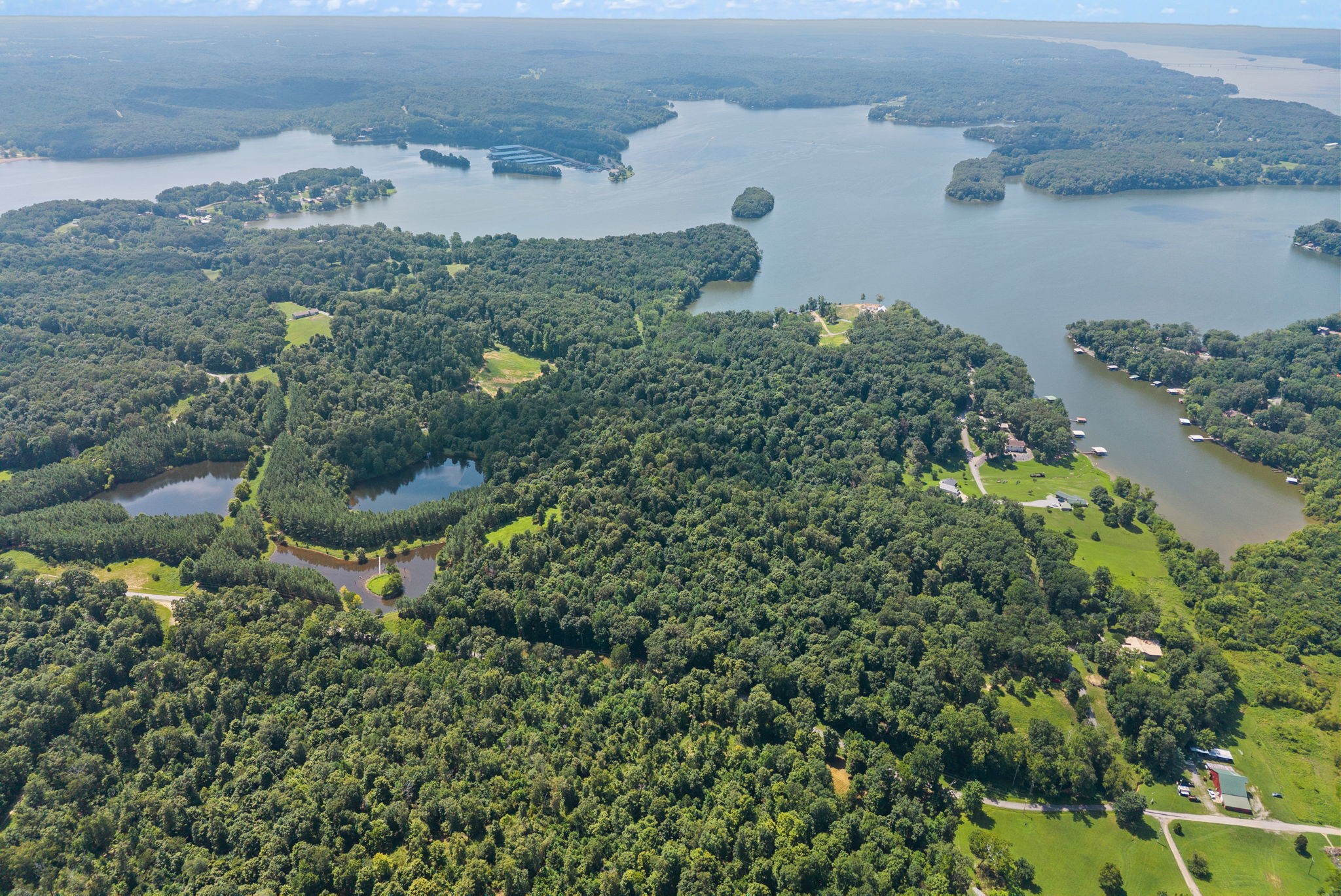202 Partridge Point Cadiz, KY 42211 - Photo 97 of 100 an aerial view of a residential houses with outdoor space and lake view