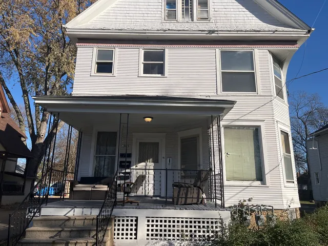 a view of a house with patio