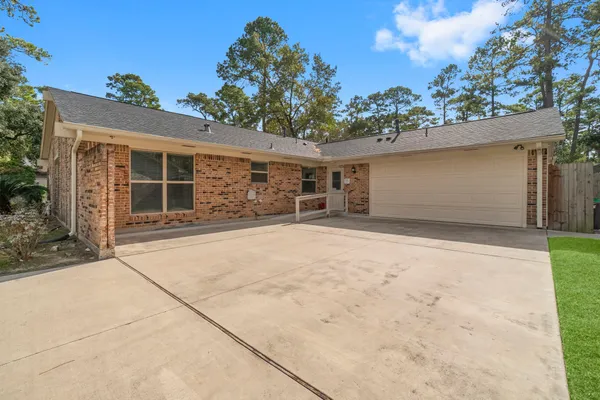 front view of a house with a outdoor space