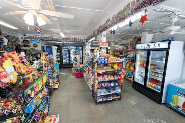 a view of retail shops