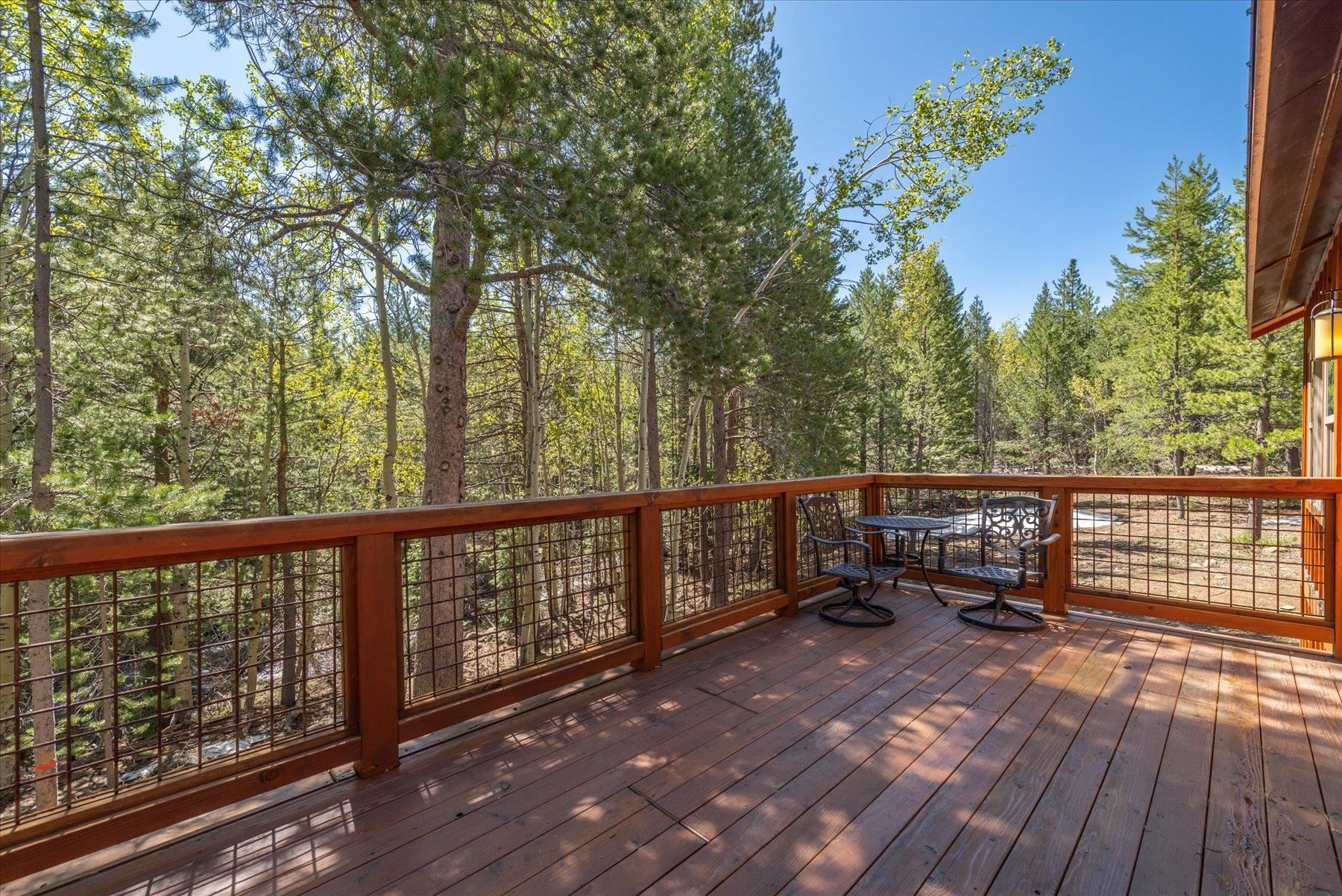 14475 Alder Creek Road Truckee, CA 96161 - Photo 19 of 21 a view of a balcony with wooden floor and outdoor space