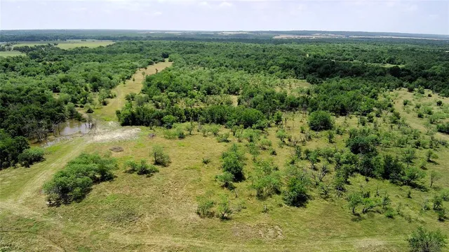 a view of a big yard with lots of green space and mountain view in back