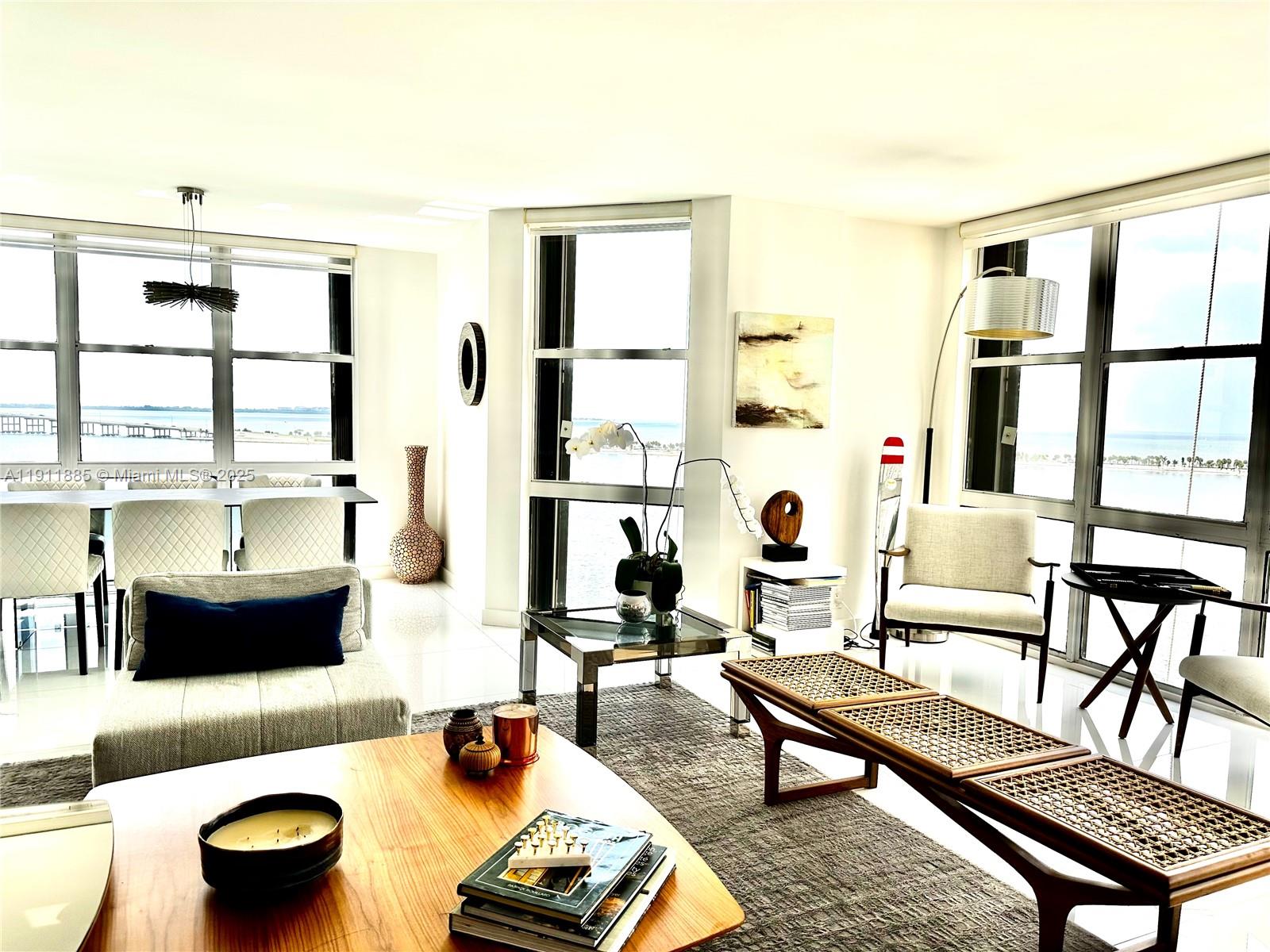 1865 Brickell Avenue, Unit A1209 Miami, FL 33129 - Photo 23 of 26 a living room with furniture and a table