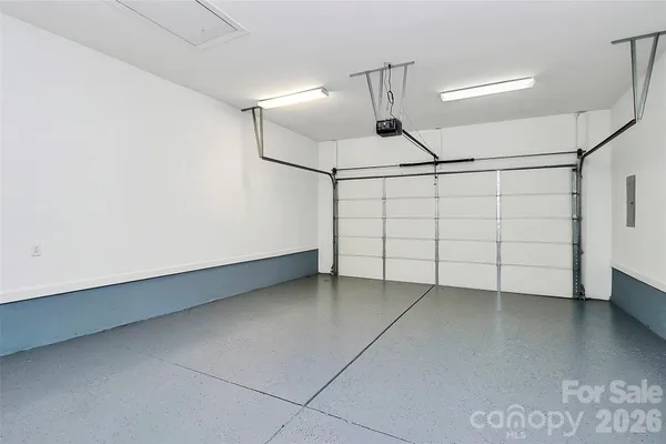 a view of a garage