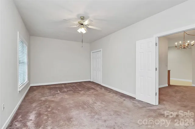 an empty room with a empty space