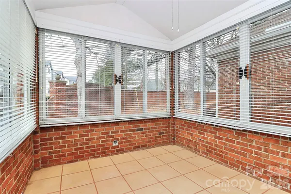 a view of a livingroom with an empty space